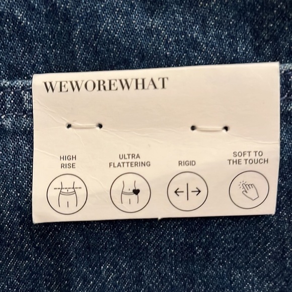 WeWoreWhat Womens Frayed WB Jeans - Picture 4 of 5